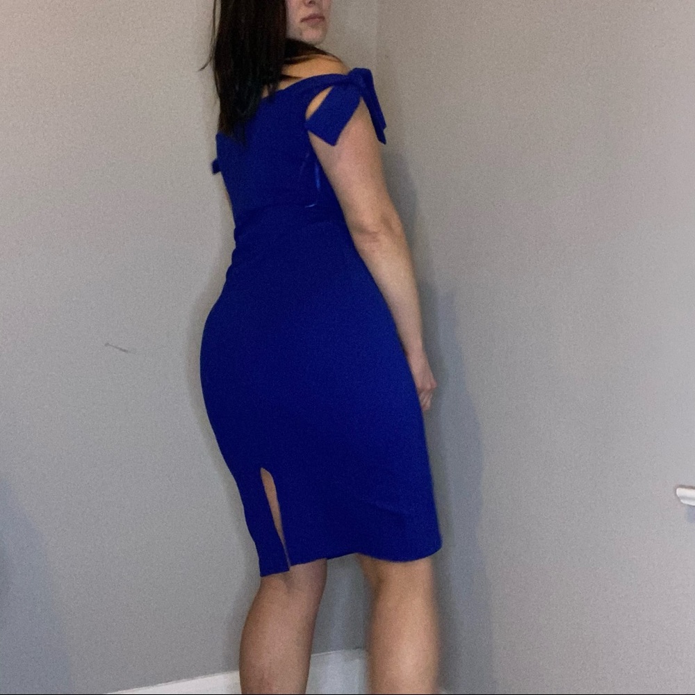 Superdown x Revolve Shae Off The Shoulder Cocktail Midi Dress Size Medium - Picture 7 of 15